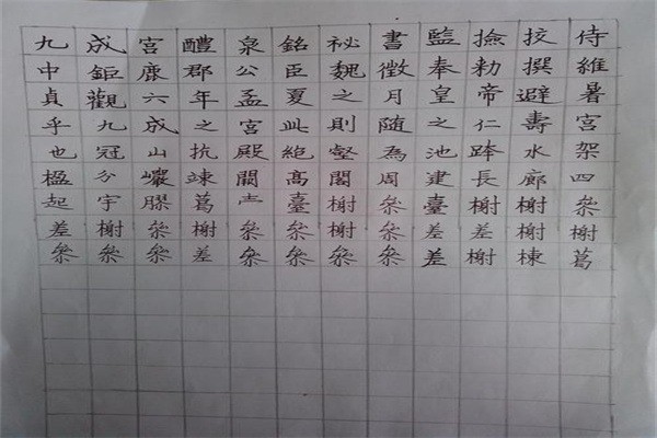 书成练字
